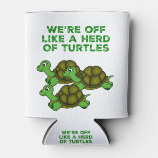 Rafraîchisseur Pour Canette On est comme un troupeau de tortues Drôle design