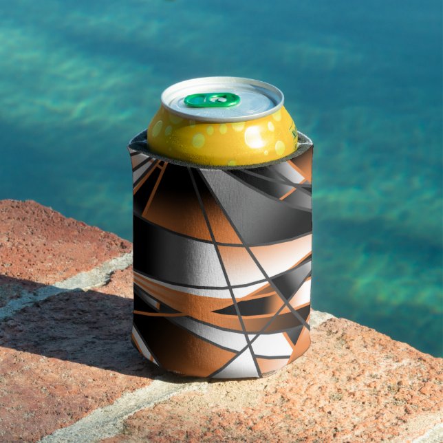 Rafraîchisseur Pour Canette Orange dégradé couleur remplissage conception méca (Piscine in situ)