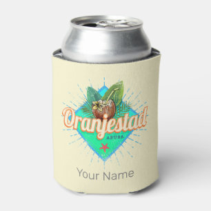 Rafraîchisseur Pour Canette Oranjestad Aruba Retro Souvenir des Caraïbes Vinta