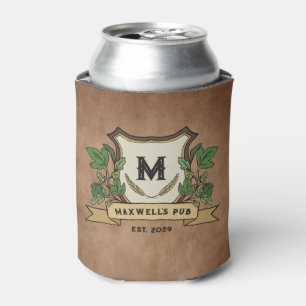Rafraîchisseur Pour Canette Orge à houblon personnalisé Bar Weathered Votre pu