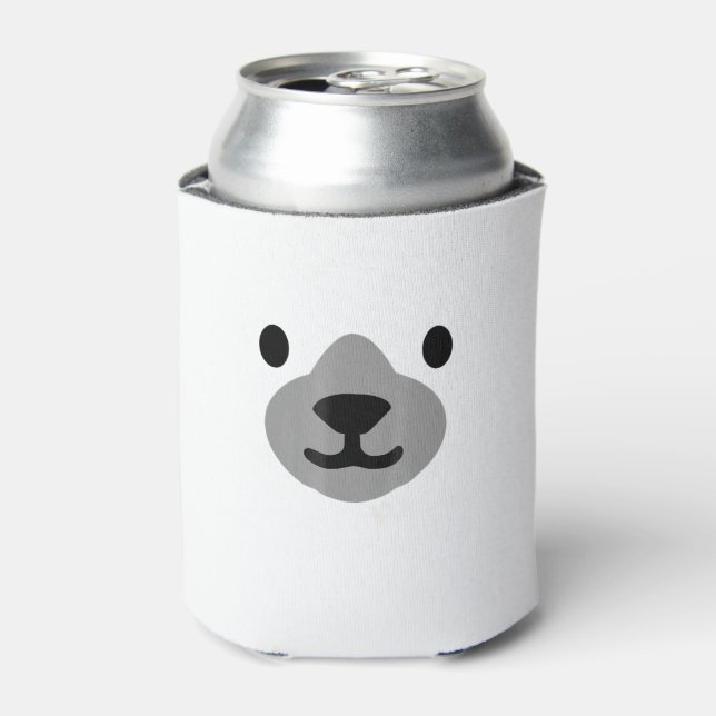 Rafraîchisseur Pour Canette Ours Polaire Costume Halloween Amusant Adultes Enf (Can devant)