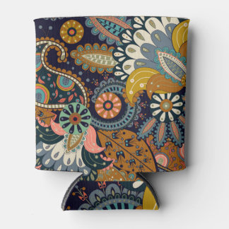 Rafraîchisseur Pour Canette Paisley colorée : Fond d'écran Floral Indien.