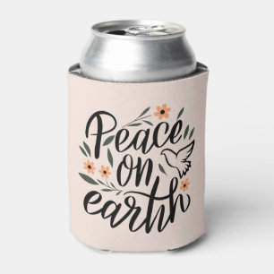 Rafraîchisseur Pour Canette Paix sur Terre Design Floral