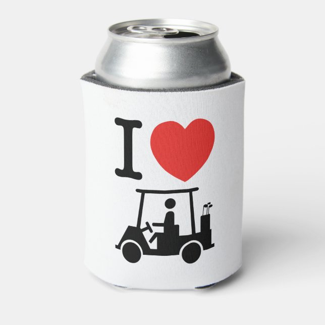 Rafraîchisseur Pour Canette Panier de golf I Heart (Love) (Can Dos)