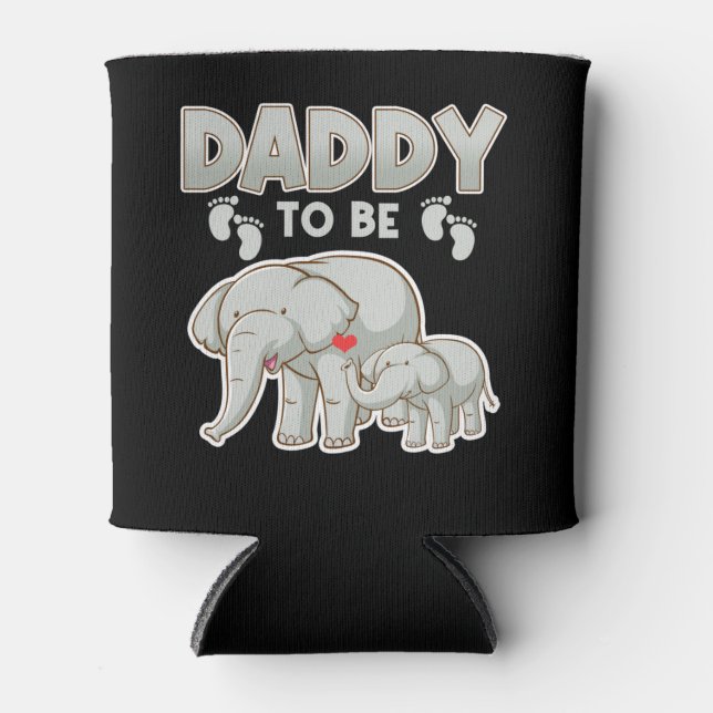 Rafraîchisseur Pour Canette Papa doit être un Baby shower éléphant (Devant)