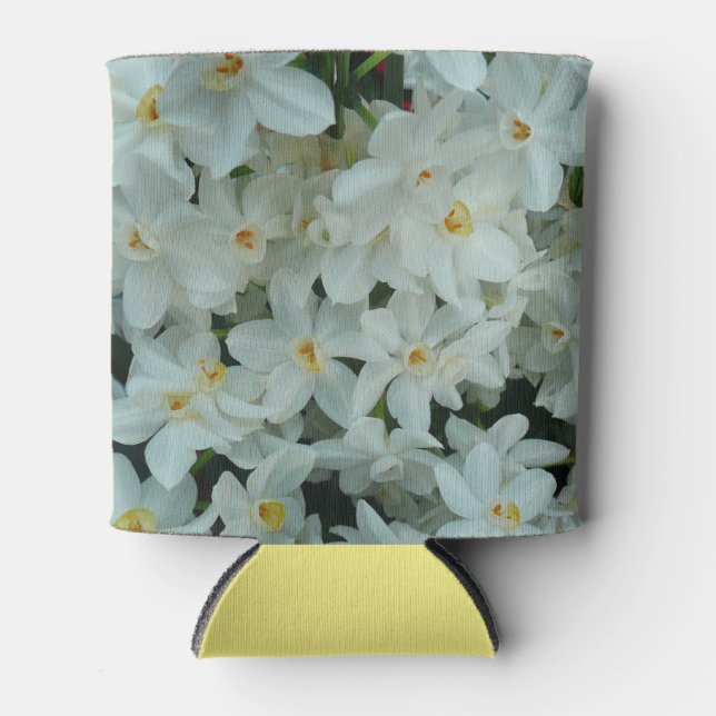 Rafraîchisseur Pour Canette Paperwhite Narcissus Fleurs blanches délicates (Devant)