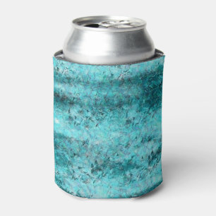 Rafraîchisseur Pour Canette Papier laminé néon bleu arrondi