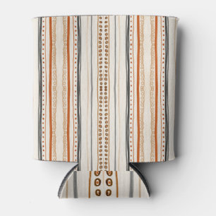 Rafraîchisseur Pour Canette Papier peint Aztec Orange Ikat moderne