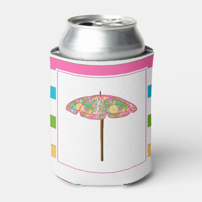Rafraîchisseur Pour Canette Parapluie tropicale peut refroidir (Can devant)