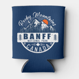 Rafraîchisseur Pour Canette Parc national Banff Canada Vintage en détresse