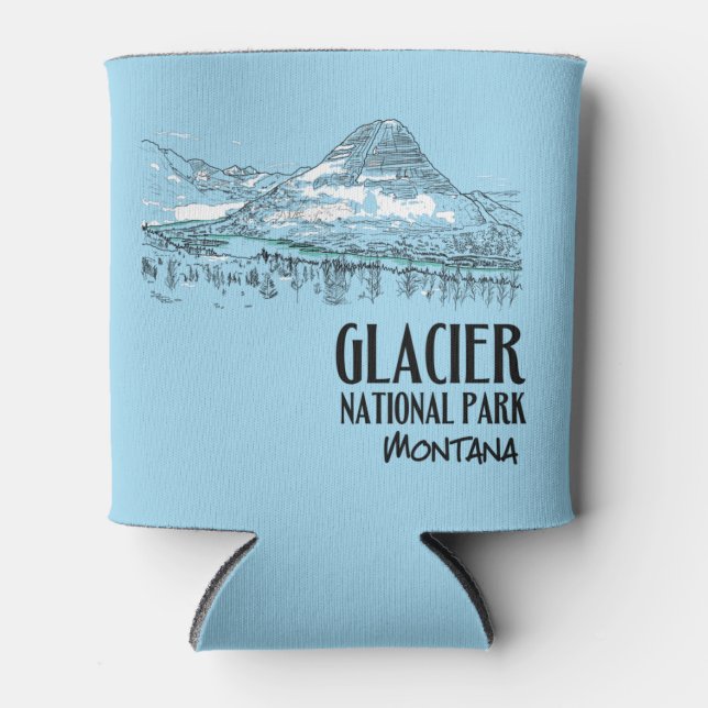 Rafraîchisseur Pour Canette Parc national des Glaciers Lac caché Montana (Devant)