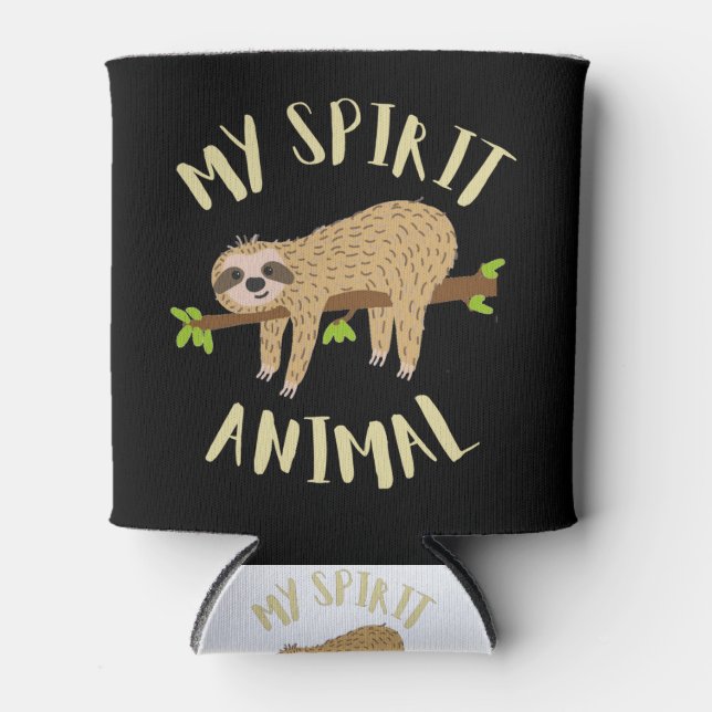 Rafraîchisseur Pour Canette paresser mon animal spirituel (Devant)