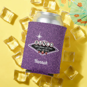 Rafraîchisseur Pour Canette Parties scintillant étincelante Violet Bunco Lecte