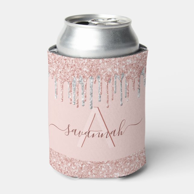 Rafraîchisseur Pour Canette parties scintillant rose dorée rose (Can devant)