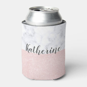 Rafraîchisseur Pour Canette Parties scintillantes roses girly élégantes d'or