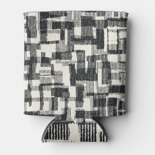 Rafraîchisseur Pour Canette Patchwork monochrome : Graphic brossé transparent.