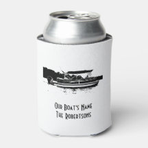 Pâte de bateau ponton noir et blanc