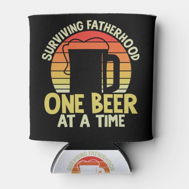 Rafraîchisseur Pour Canette Patrie Survivante Une Bière À La Fois Cadeau Alcoo (Devant)