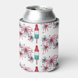 Rafraîchisseur Pour Canette Patriotic Rocket Pop Popsicle Fireworks 4 juillet
