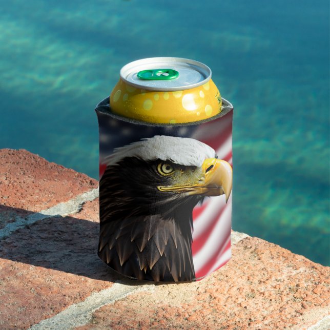 Rafraîchisseur Pour Canette Patriotique/Aigle/Américain/USA (Piscine in situ)