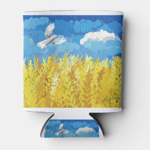 Rafraîchisseur Pour Canette Paysage du drapeau ukrainien