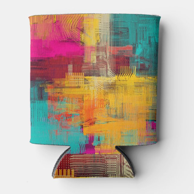 Rafraîchisseur Pour Canette Peinture à l'huile Abstraite, arrière - plan expre (Devant)