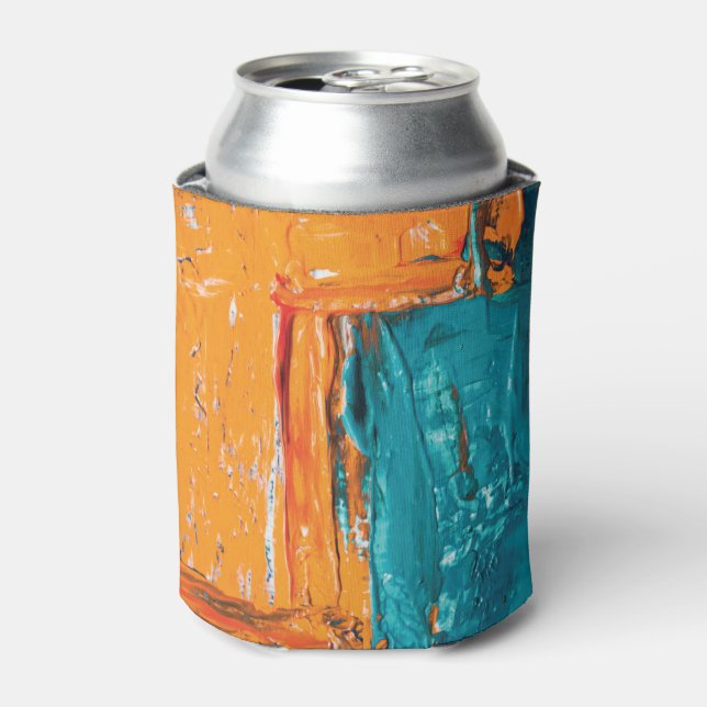 Rafraîchisseur Pour Canette Peinture à l'huile Abstraite Design artistique (Can devant)