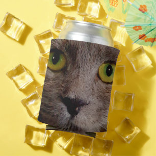 Rafraîchisseur Pour Canette Peinture à l'huile de chaton Brown, Pâte de refroi