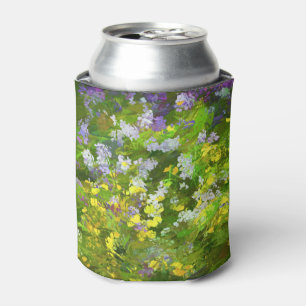 Rafraîchisseur Pour Canette Peinture fleur sauvage Impasto - Art Fleur Origina