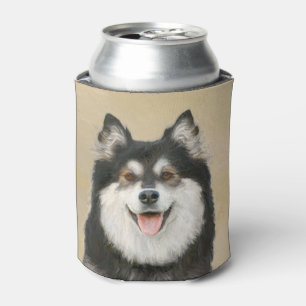 Rafraîchisseur Pour Canette Peinture Lapphund Finlandaise - Joli art original 