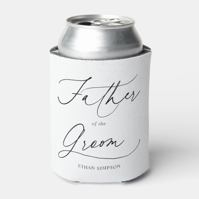 Rafraîchisseur Pour Canette Père De La Groom Chic Script Peut Rafraîchir (Can devant)