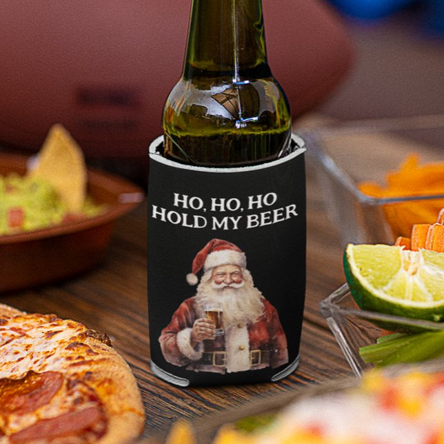 Rafraîchisseur Pour Canette Père Noël Christmas Ho Ho Hold my Beer (Créateur téléchargé)