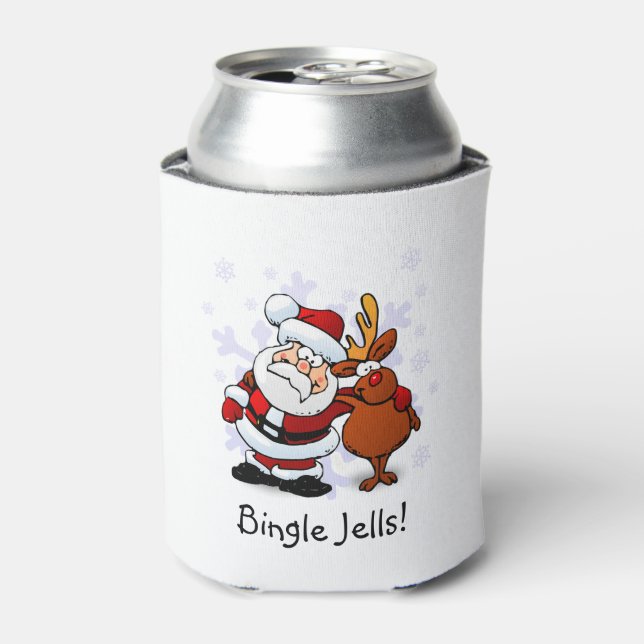 Rafraîchisseur Pour Canette Père Noël drôle & Réchauffeur de Canette de Vacanc (Can devant)