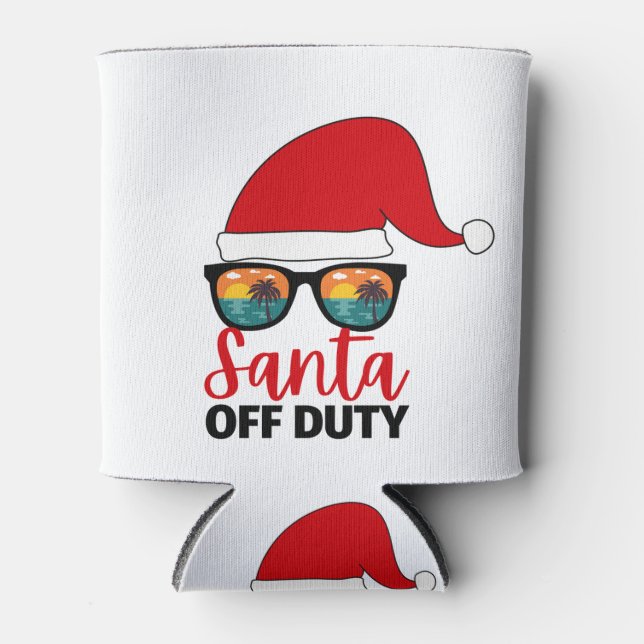 Rafraîchisseur Pour Canette Père Noël Off Duty Noël En Juillet (Devant)