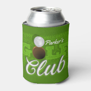 Rafraîchisseur Pour Canette Personalized NAME Golfer Green Golf Course Club