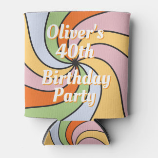 Rafraîchisseur Pour Canette Personalized Name Photo Birthday Cooler