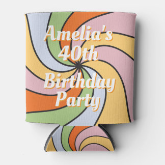 Rafraîchisseur Pour Canette Personalized Name Photo Birthday Cooler