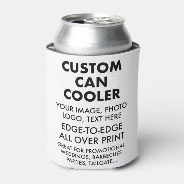 Rafraîchisseur Pour Canette Personnalisé Can Cooler Manche Blanc (Can devant)