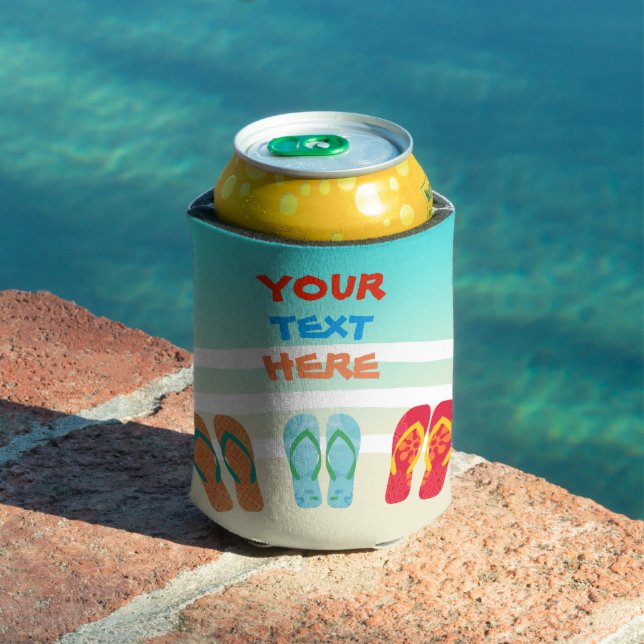 Rafraîchisseur Pour Canette Personnalisé du beach party (Piscine in situ)