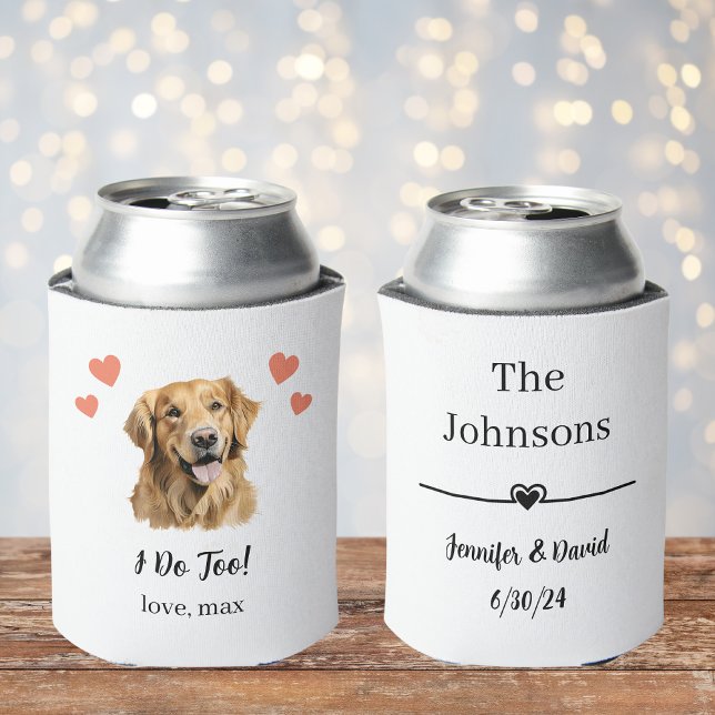 Rafraîchisseur Pour Canette Personnalisé Golden Retriever Pet Mariage Can Cool (Créateur téléchargé)