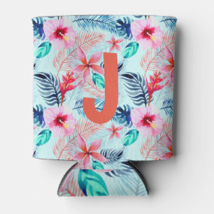 Rafraîchisseur Pour Canette Personnalisé. Hawaï tropical.
