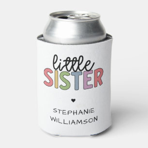 Rafraîchisseur Pour Canette Personnalisé Nom Little Sister Cute Personnalisé