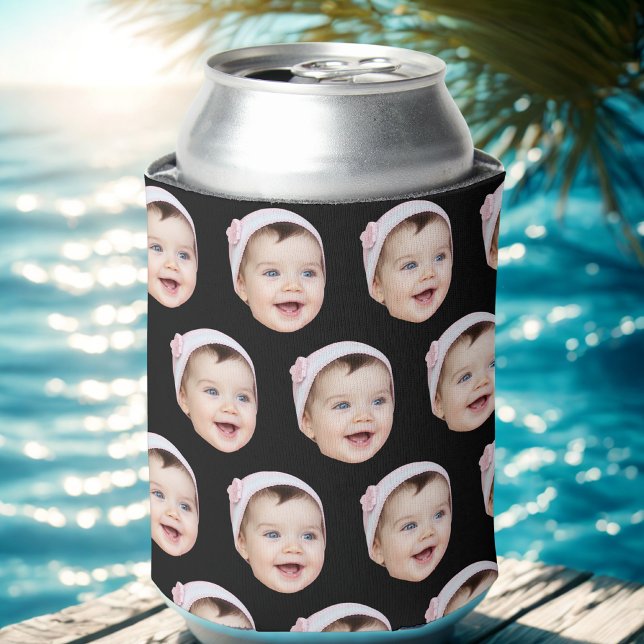 Rafraîchisseur Pour Canette Personnalisé Visage Anniversaire Favoris Bachelore (Créateur téléchargé)
