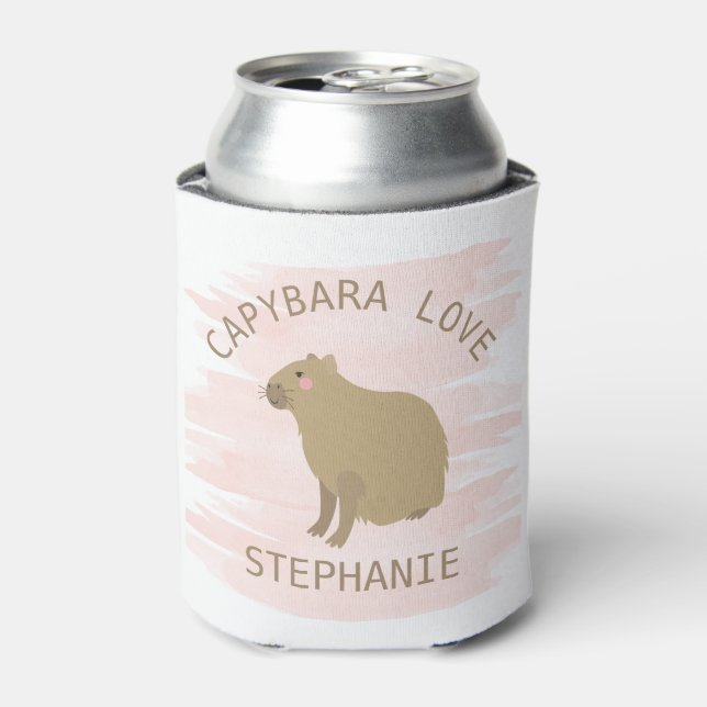 Rafraîchisseur Pour Canette Personnalisée Girly Capybara Love (Can devant)