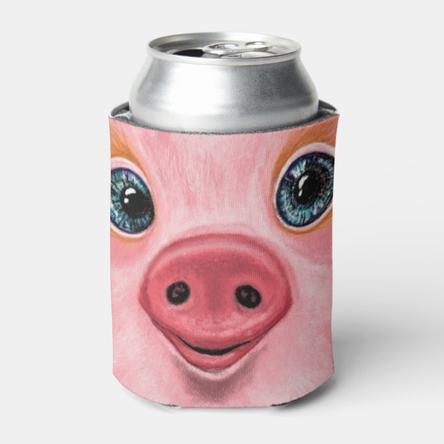 Rafraîchisseur Pour Canette Petit Cochon Rose Peut Rafraîchir Le Sourire (Can devant)