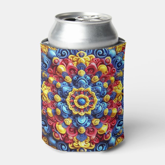 Rafraîchisseur Pour Canette Peut refroidir avec des couleurs roumaines design (Can devant)