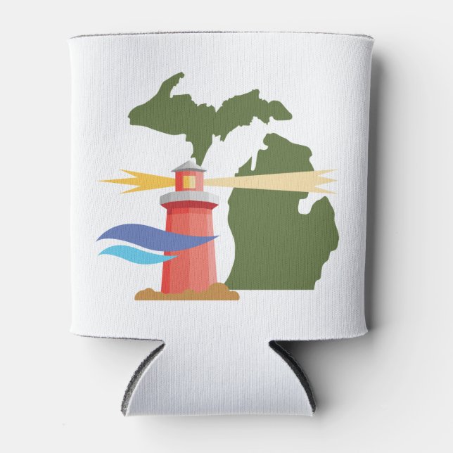 Rafraîchisseur Pour Canette Phare du Michigan (Devant)