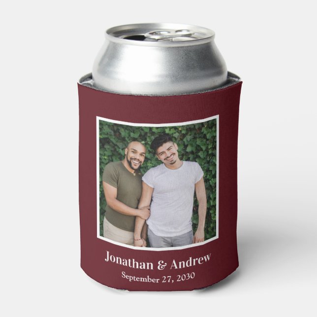 Rafraîchisseur Pour Canette Photo Mariage LGBTQ (Can devant)