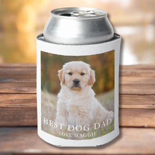 Rafraîchisseur Pour Canette Photo personnalisée de Best Dog Papa