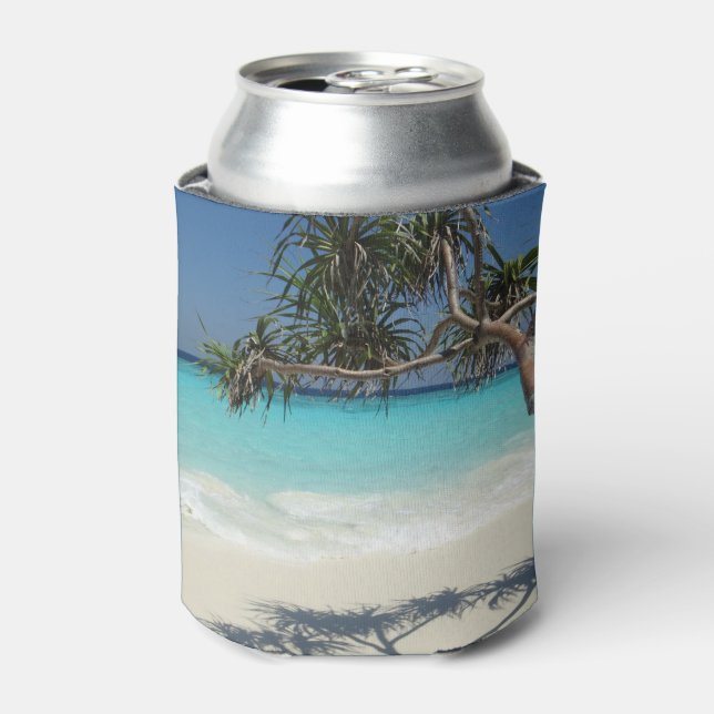 Rafraîchisseur Pour Canette Photographie de la scène de plage Tropical Blue Oc (Can devant)